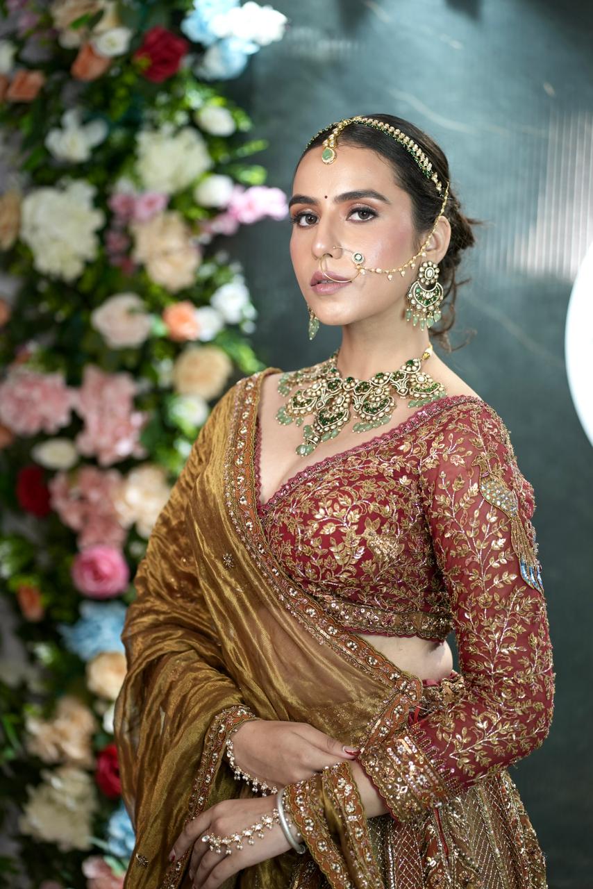 Elegant bridal look by professional makeup artist Jaipur